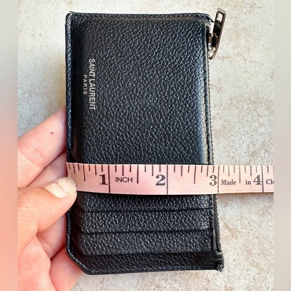 Saint Laurent Leather Card Holder